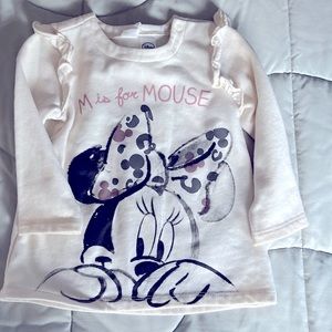 H&M Minnie Mouse Disney Sweatshirt girls 18months like new